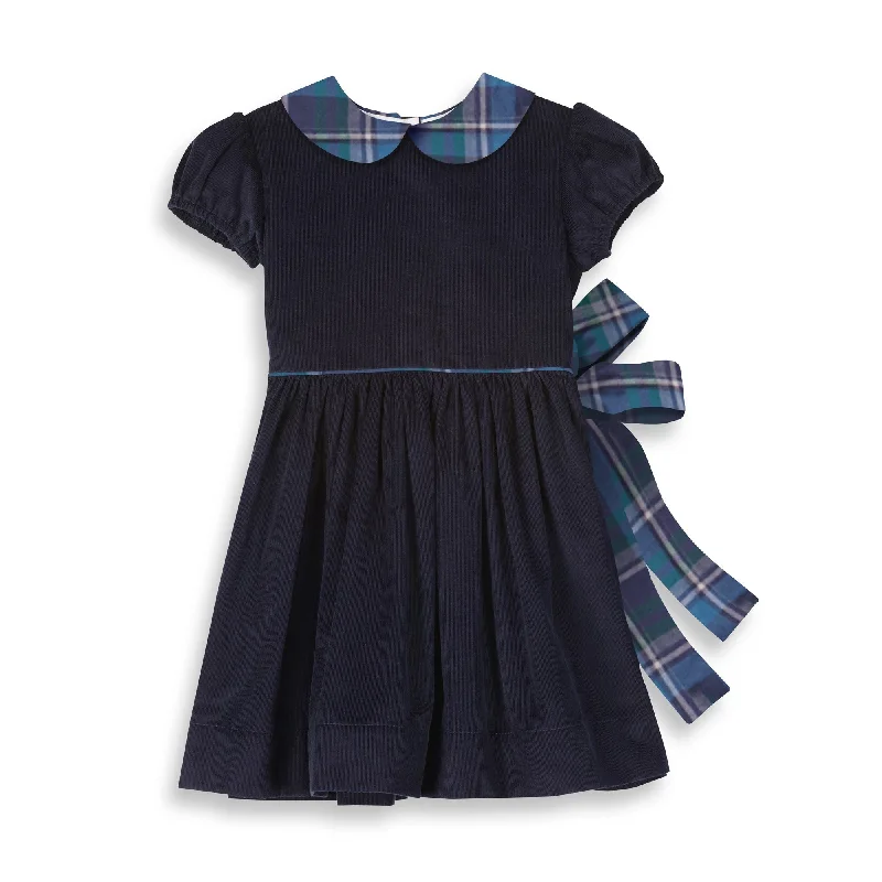 Bibby Dress -- Navy w/ Phoenix Plaid