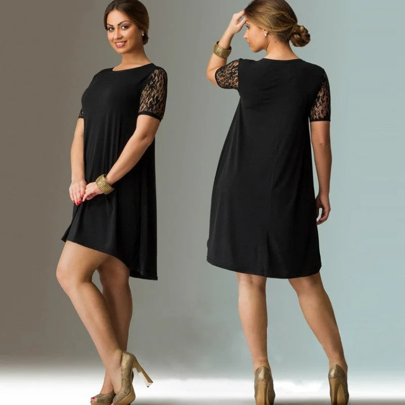 Big Size Dress 2018 Summer Dresses Plus Size Women Lace Dress