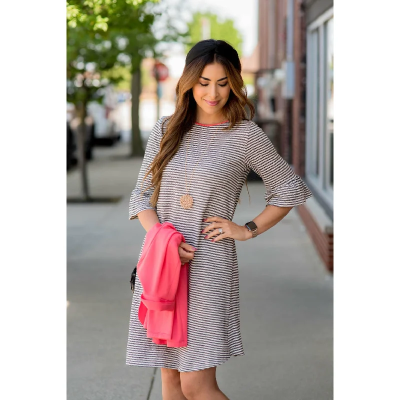 Trim Flutter Dress