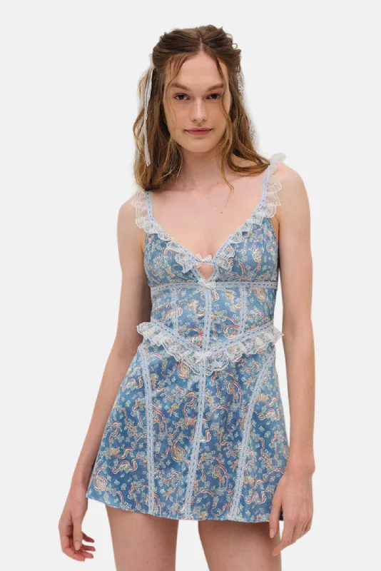 Emiliana Slip Dress Blue