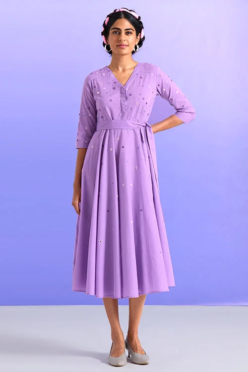 Okhai 'Ingenious' Pure Cotton Hand Embroidered Mirror Work Dress