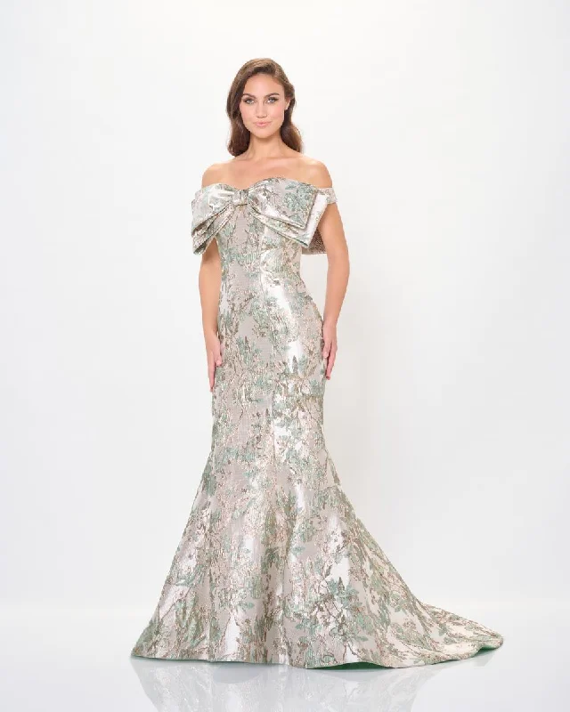 Ivonne D by Mon Cheri Metallic Brocade Dress ID6203