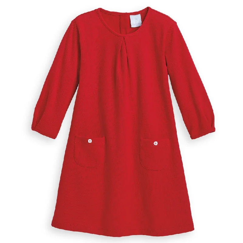 Jersey Hartford Dress -- Red Pique