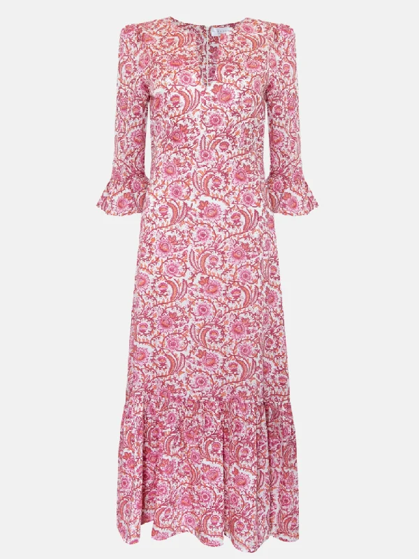 Petra Dress in Ruby Rose