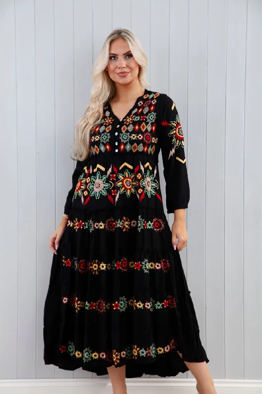Rei Luxe Dress Black