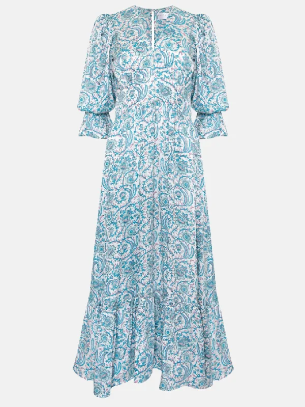 Sophia Dress in Aquamarine