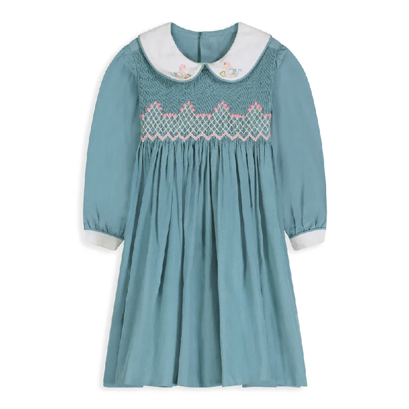 Sophie Dress -- Cornflower Blue Cord
