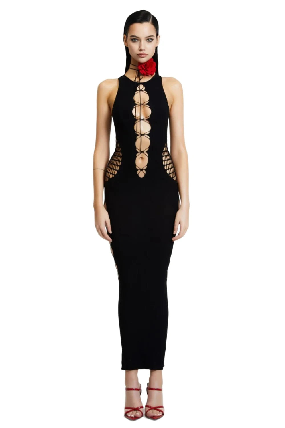 THE KRIPT - "Valentina" Dress - Shapewear Cutout Stretch