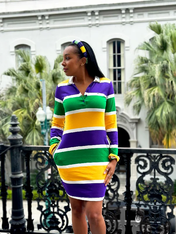 Thick Stripe Rugby Adult Dress