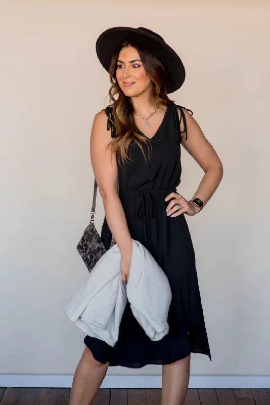 Tie Accented Tank Dress