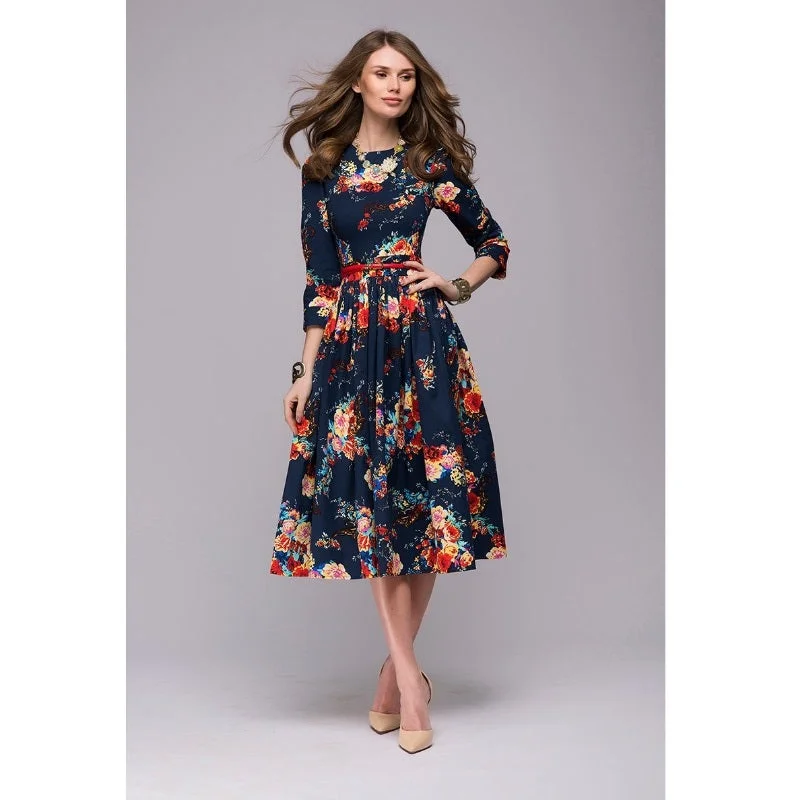 Women casual knee-length dress 2018