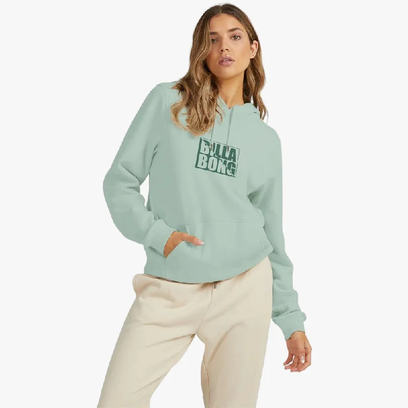 Billabong Womens Summer 73 Hoodie Sage Hoodie with Raglan Sleeves Sporty Comfortable