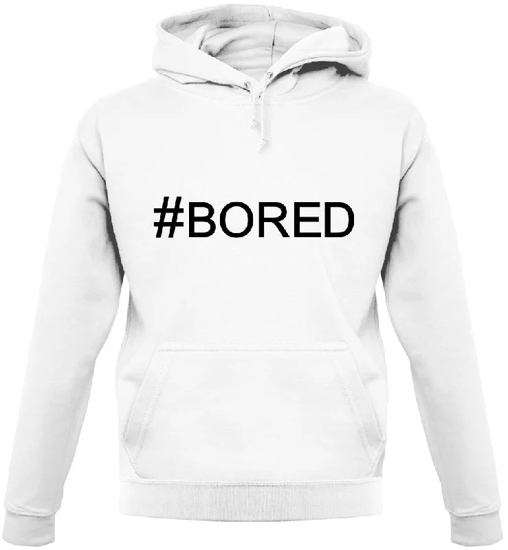#Bored (Hashtag) Unisex Hoodie Hoodie with Hem Lace Feminine Delicate