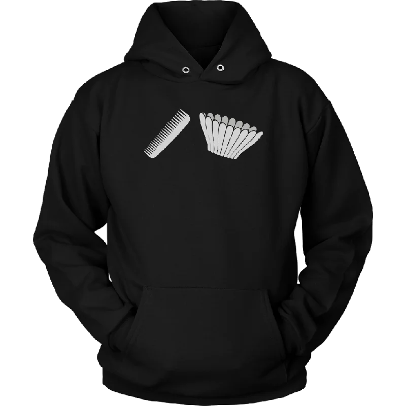 Comb Filter Hoodie Hoodie with Double Zipper Versatile Adjustable