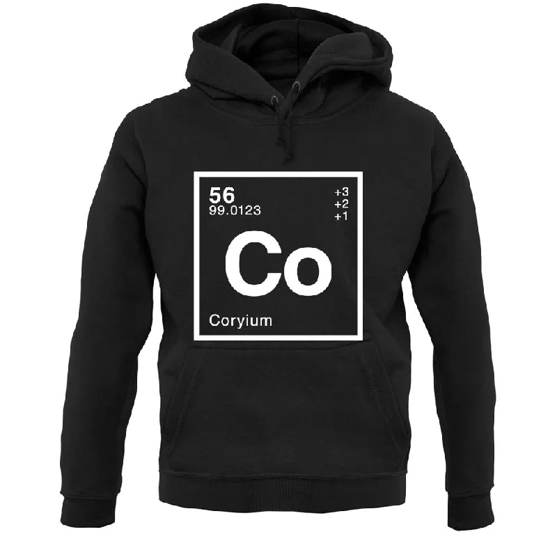 Cory - Periodic Element Unisex Hoodie Hoodie with Color Block Contrast Stylish