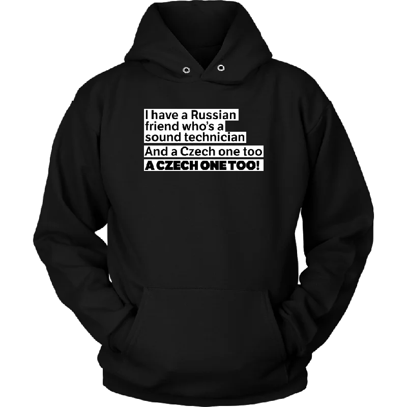 Czech One Too Hoodie Hoodie with Patch Decorative Personalized
