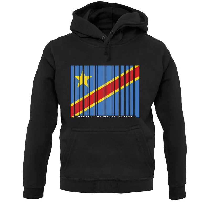Democratic Republic Of The Congo Barcode Style Flag Unisex Hoodie Hoodie with Sequins Glamorous Eye-catching Democratic Republic Of The Congo Barcode Style Flag Unisex Hoodie Hoodie with Sequins Glamorous Eye-catching