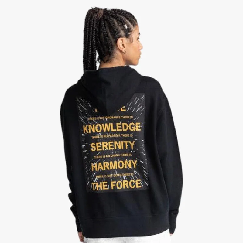 Element Womens Swxe Jedi Hoodie Black Hoodie with Half-Zip Sporty Casual