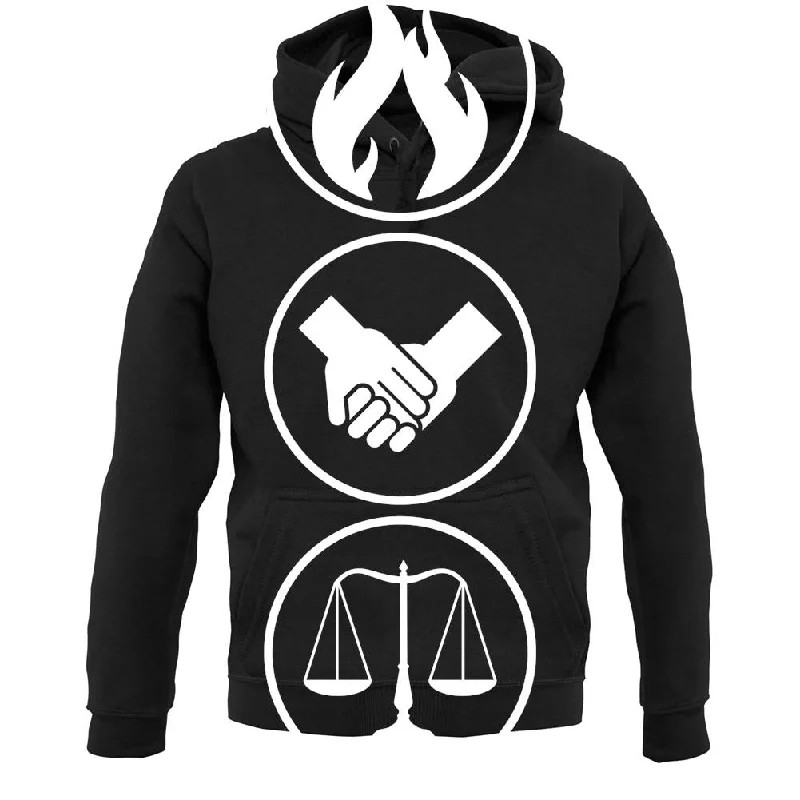 Faction Symbols Unisex Hoodie Oversized Hoodie Comfort Casual