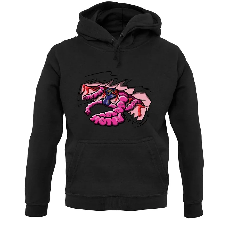 Halloween Guts Unisex Hoodie Hoodie Dress Longline Feminine