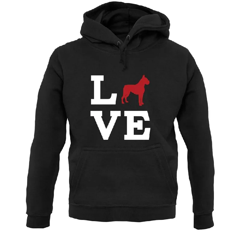 Love Cane Corso Dog Silhouette Unisex Hoodie Hoodie with Strings Custom Fit Adjustable Love Cane Corso Dog Silhouette Unisex Hoodie Hoodie with Strings Custom Fit Adjustable