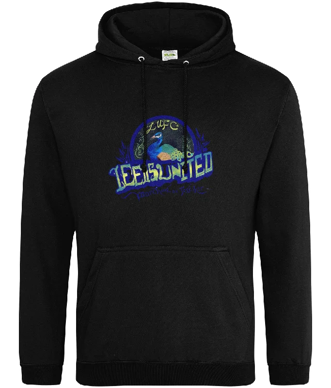 LUFC Peacock Hoodie Women Hoodie with Hem Elastic Stretchable Comfortable