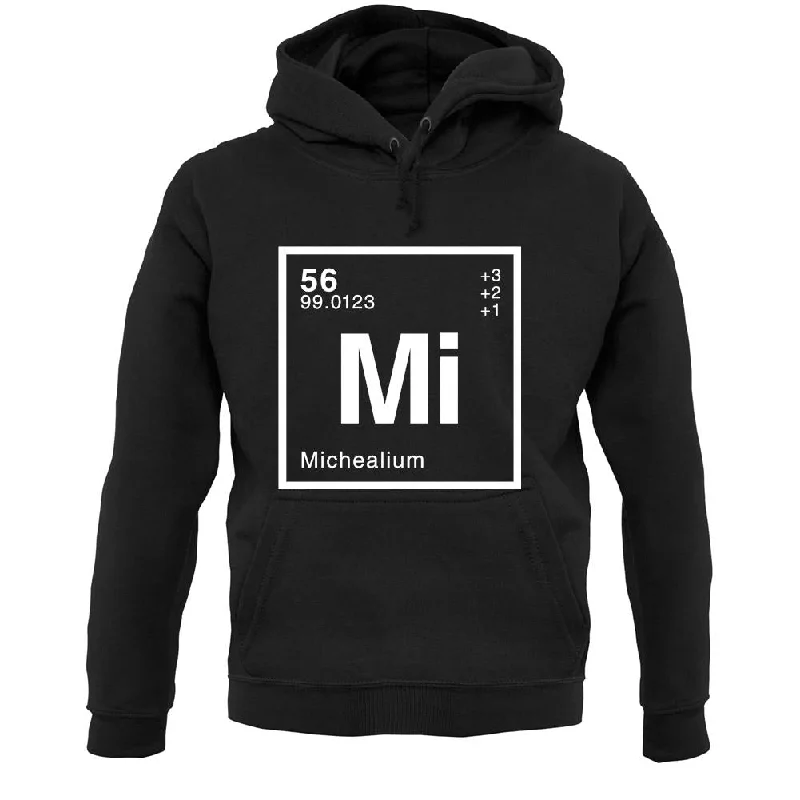 Micheal - Periodic Element Unisex Hoodie Hoodie with Camouflage Military Edgy