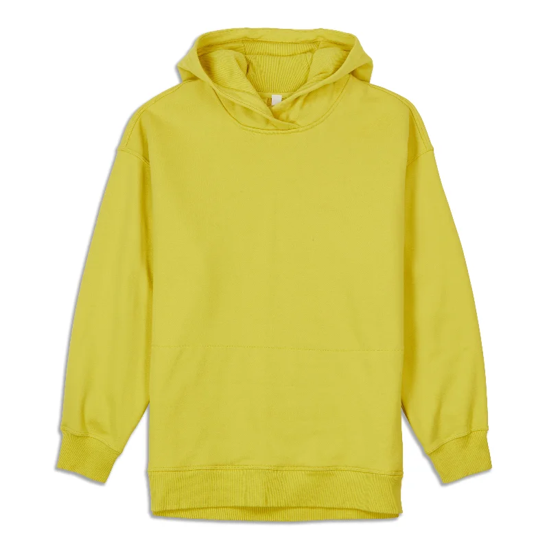 Perfectly Oversized Hoodie - Resale Hoodie with High Neck Warm Protective