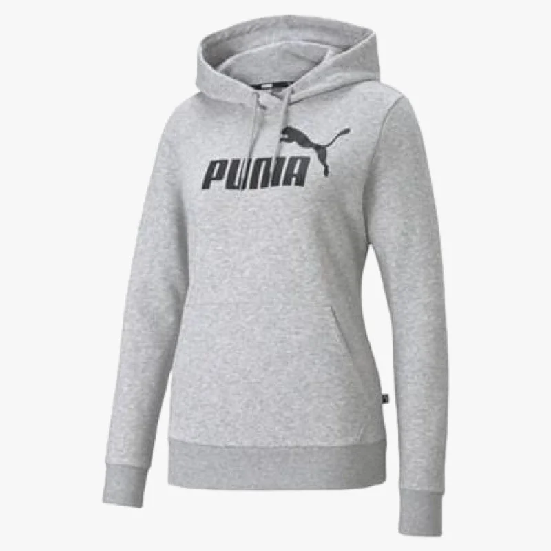 Puma Womens Ess Logo Hoodie Fl W Light Gray Heather Hoodie with Gradient Ombre Colorful Puma Womens Ess Logo Hoodie Fl W Light Gray Heather Hoodie with Gradient Ombre Colorful