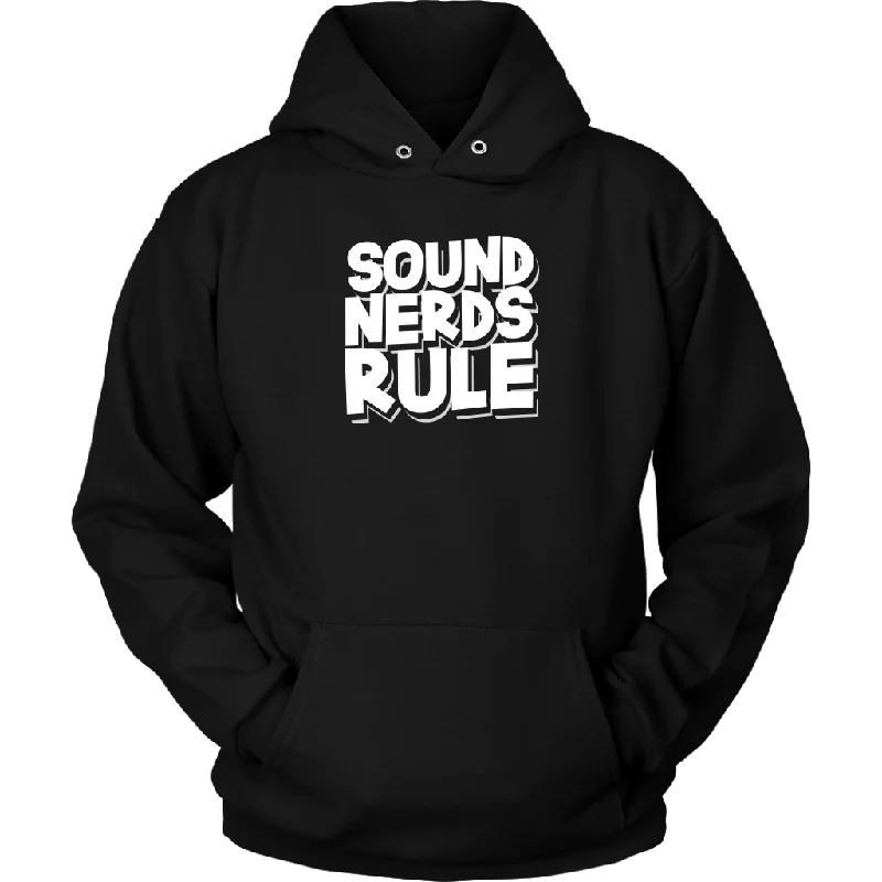 Sound Nerds Rule Hoodie Hoodie with Puffed Sleeves Voluminous Trendy