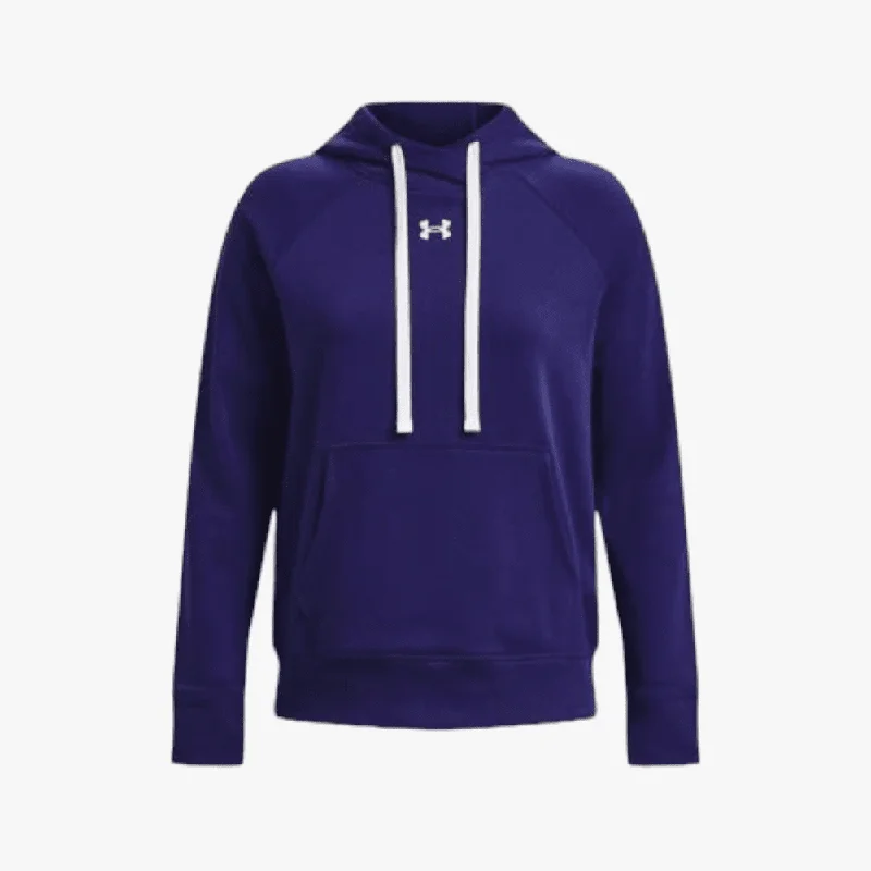 Under Armour Womens Rival Fleece Hoodie 468 Royal Hoodie with Camouflage Military Edgy
