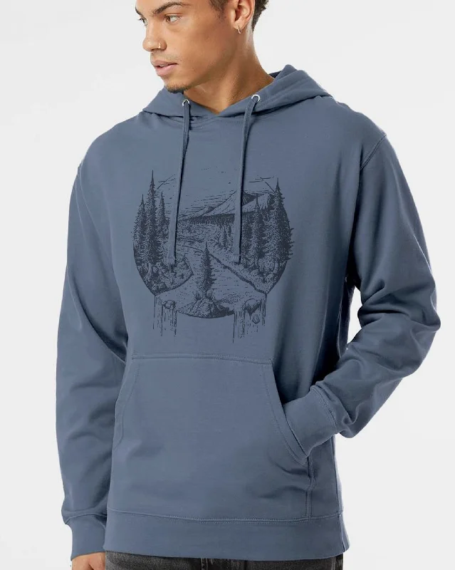 River & Pines Hoodie Hoodie with Oversized Fit Loose Comfortable