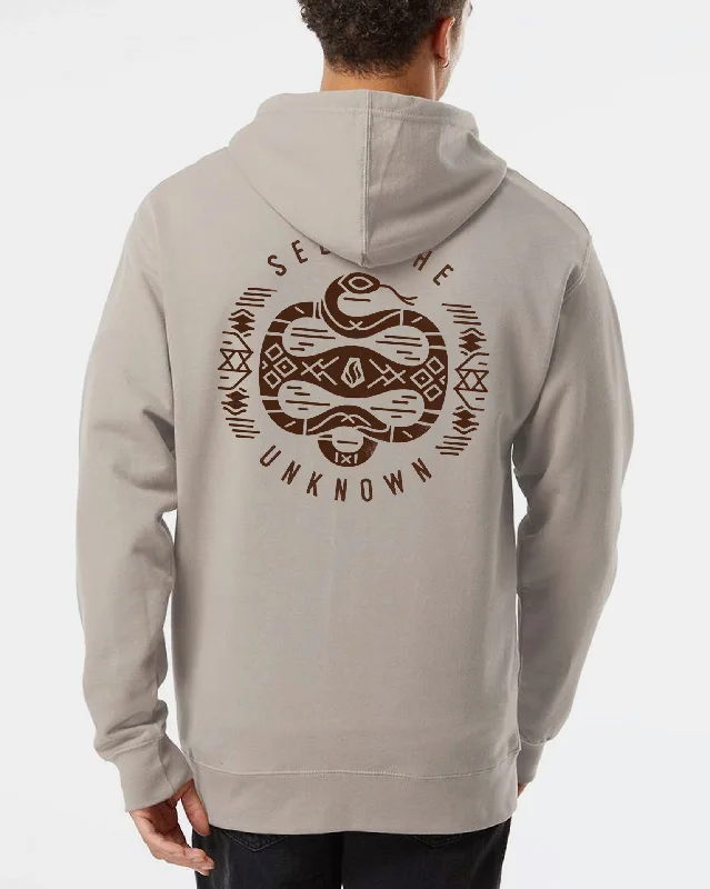Unisex Seeking the Unknown Hoodie Hoodie with Button Classic Timeless