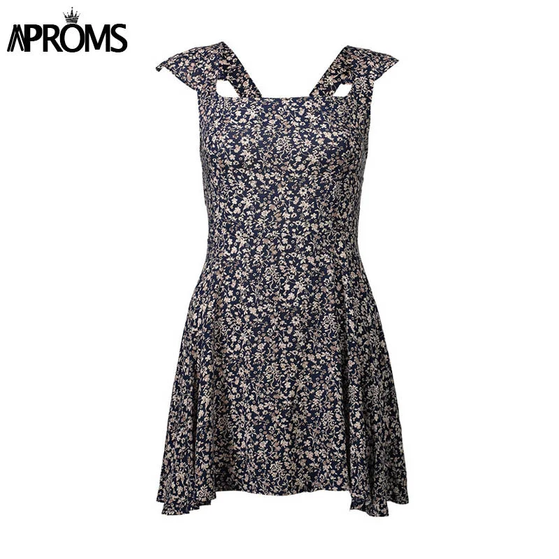 Wine Floral Print Short Dress Women Backless High Waist Summer Dress Vintage Beach Dress Sundress Vestidos 11261 Tunics Prom sequined