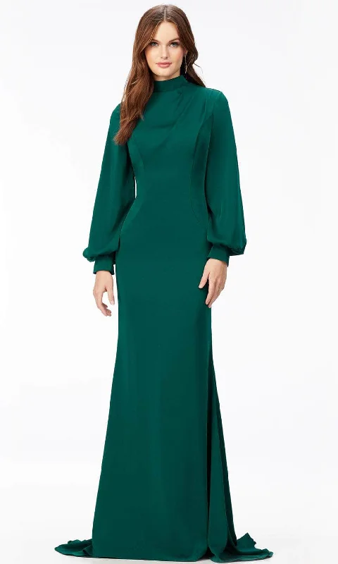 Ashley Lauren 11219 - Balloon Long Sleeve Long Dress Tunics Top rated
