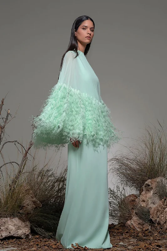 Cape shape bodice A line dress Tunics Essential wardrobe
