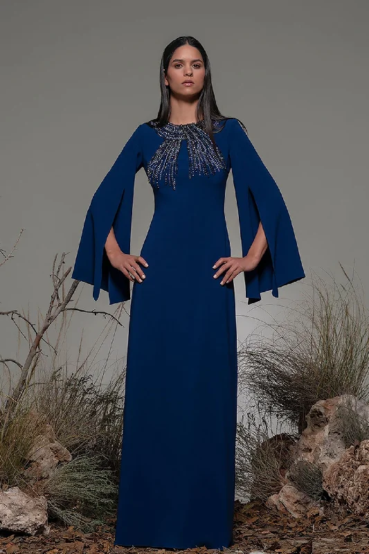 Cape sleeves fitted gown Tunics Exclusive limited