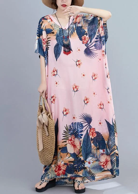 Chic v neck Batwing Sleeve dresses Wardrobes pink print long Dress Tunics Prom sequined Chic v neck Batwing Sleeve dresses Wardrobes pink print long Dress Tunics Prom sequined