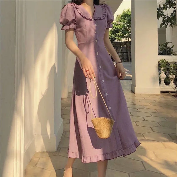 French Style Retro Minority Women Waist-Tight Maxi Summer Long Party Elegant Office Casual Dress Cloth Vintage Lady Dresses Tunics Travel practical French Style Retro Minority Women Waist-Tight Maxi Summer Long Party Elegant Office Casual Dress Cloth Vintage Lady Dresses Tunics Travel practical