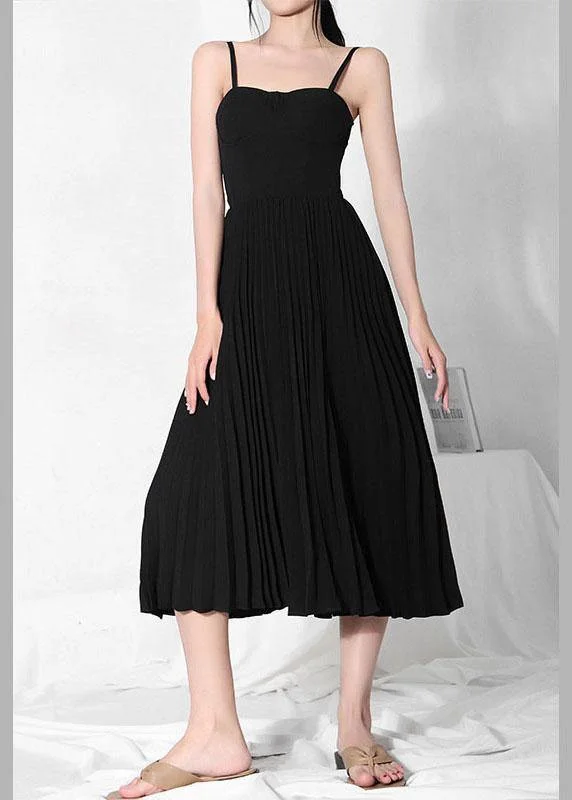 Hot Black wrinkled Patchwork Chiffon Long Dress Tunics Fleece cozy