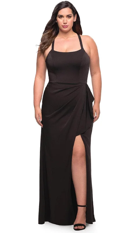 La Femme 29634 - Sleeveless Ruffled Long Dress Tunics Luxurious high-end