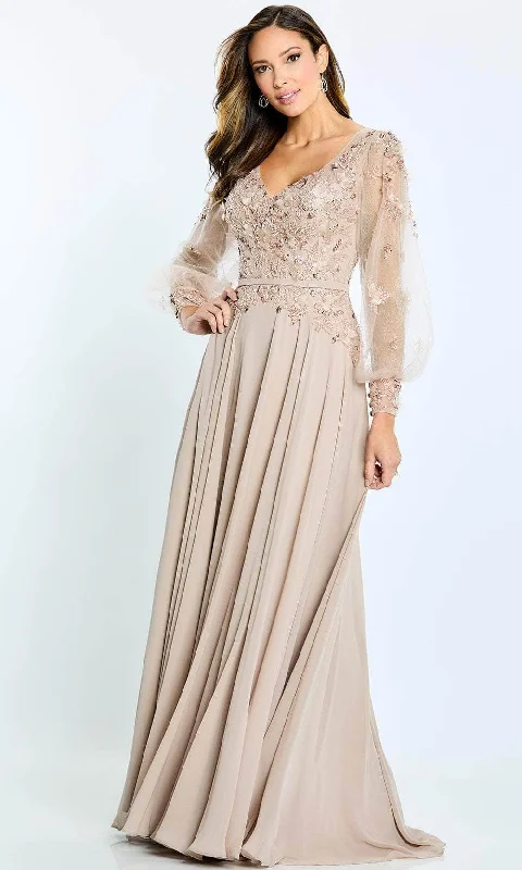 Montage by Mon Cheri M505 - Long Sleeve A-line Long Dress Tunics Timeless classic
