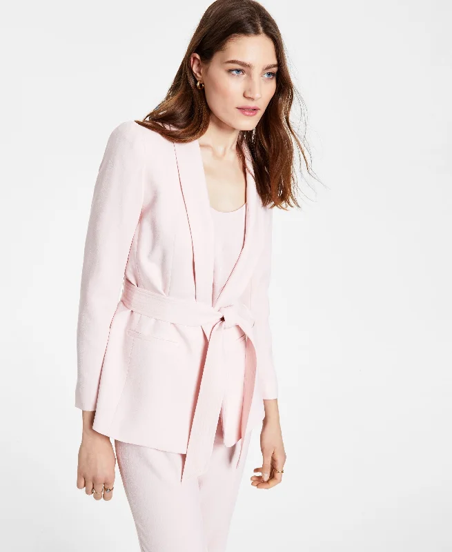 Bar III Textured Belted Blazer Women's Fashion Blazer