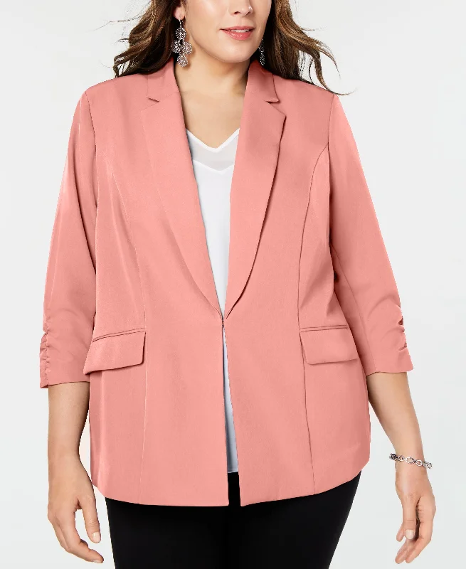 INC International Concepts Plus Size 3/4-Sleeve Blazer Women's High-End Blazer