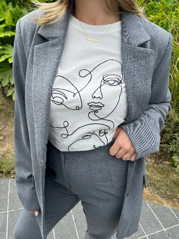 VIVARONE Blazer - Medium Grey Melange Women's High-End Blazer