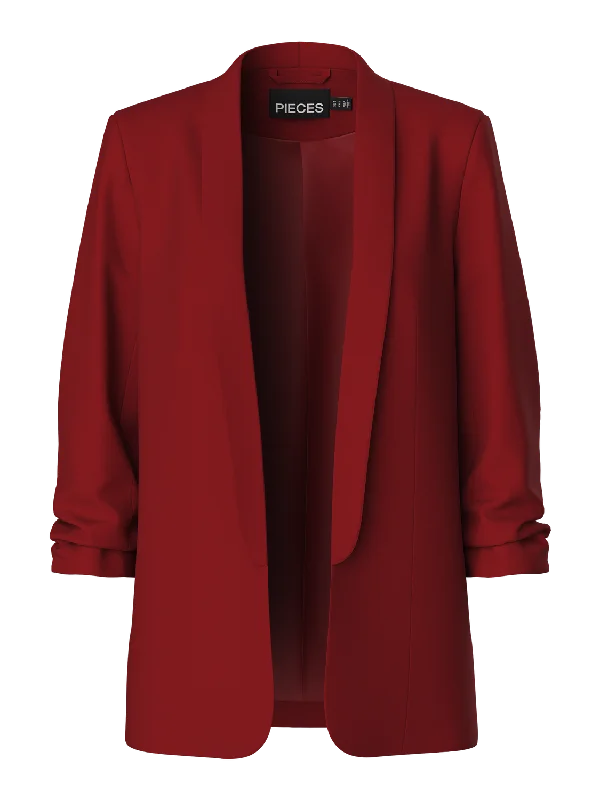 PCBOSELLA Blazer - Red Dahlia Women's Navy Jacket