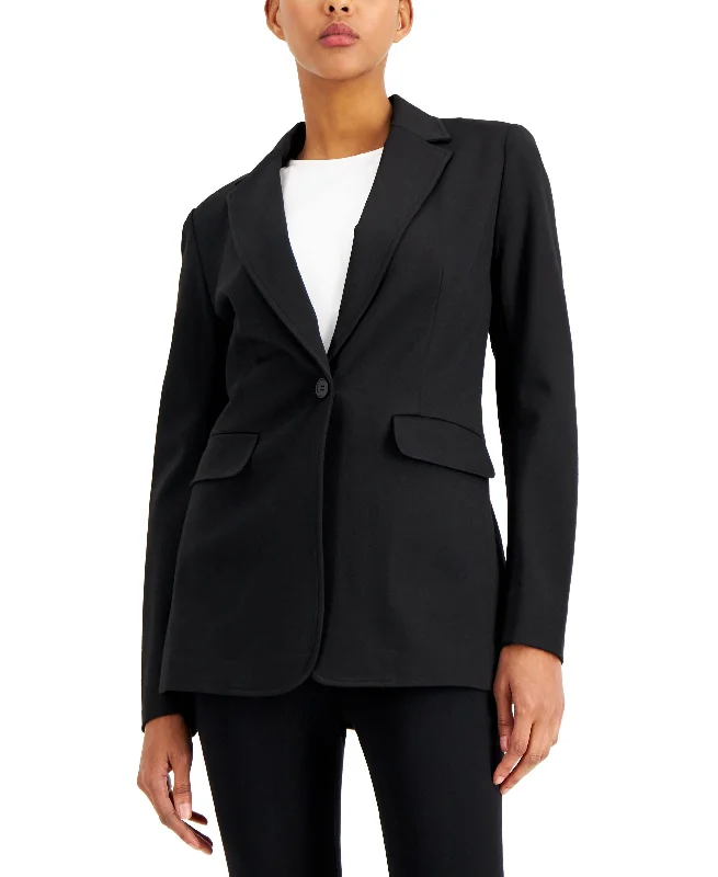 Alfani Ponte Knit Blazer Plus Size Women's Coat