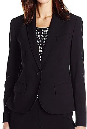 Anne Klein Single-Button Blazer Women's Plaid Suit