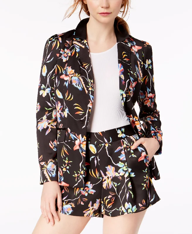 Bar III Floral Printed Blazer Women's Elegant Blazer
