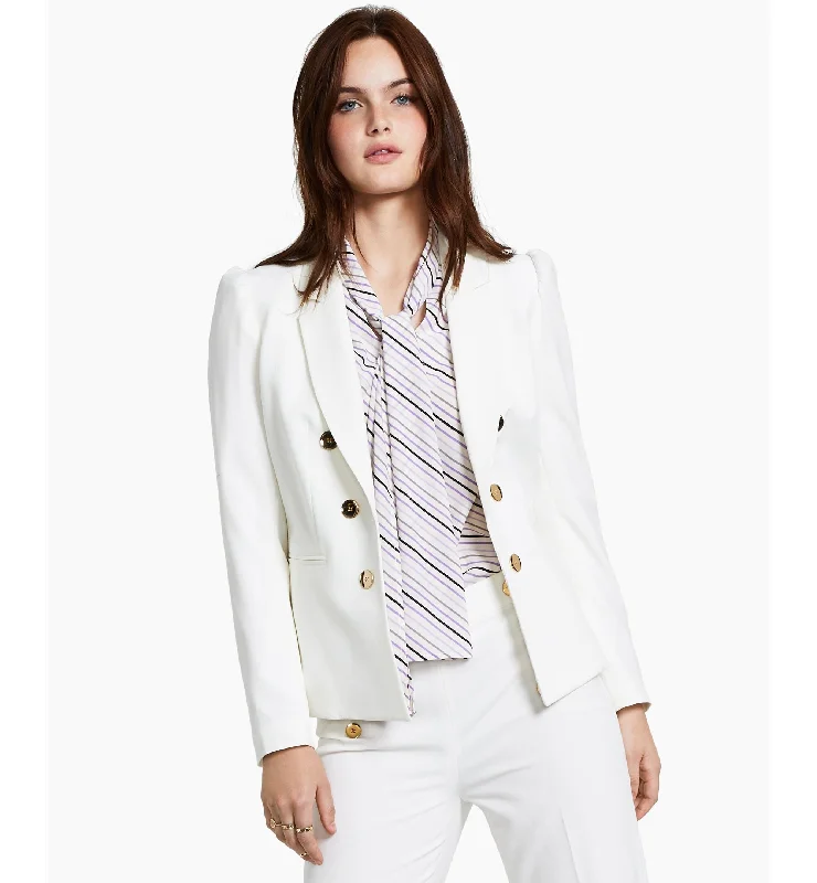 Bar III Puff Sleeve Blazer Women's Luxurious Suit